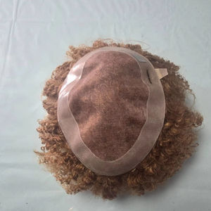 Prothèse capillaire homme en cheveux humains indiens Remy bouclés, base mono - TAZ HAIR BANGLADESH - Product Image 1