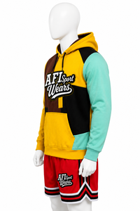 Pantalones Cortos Deportivos de Invierno para Hombre MTI-Color, Talla XL, con Bolsillo Delantero Tipo Canguro, Estampado Técnico, Cintura Elástica, Estilo Deportivo - Product Image 2
