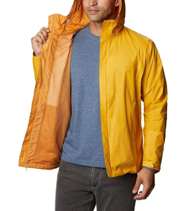 <b>Mens</b> Waterproof Hiking Rain Jacket Hooded Lightweight Windbreaker Outdoor Travel Coat Full Zip Multi Panel Windproof - Product Image 4