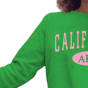 Sudadera Ligera de Cuello Alto Estilo Universitario AKA para Mujer, Sudadera Personalizada de Forro Polar para Hermandades, Rosa y Verde, Ropa para el Campus - Product Image 5