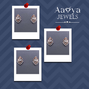 Boucles d'oreilles en diamants créés en laboratoire certifiés pour femmes, bijoux de mariage, or 14 carats, élégantes, raffinées, bijoux fins - Product Image 5