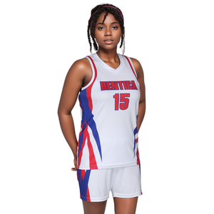 Uniforme de Baloncesto Personalizado para Mujer con Sublimación OEM, Nombre/Número del Equipo Personalizado, Ropa Deportiva Personalizada para Equipos - Product Image 3