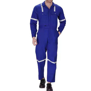 Combinaison de travail unisexe en coton noir haute visibilité, coupe-vent, résistante à l'eau, uniforme de sécurité avec plusieurs poches, genoux renforcés - Product Image 6