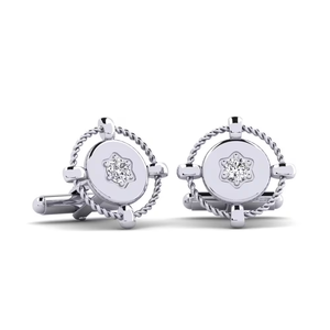 Boutons de manchette en diamant glamour pour hommes, accessoires de costume formel haut de gamme - Product Image 3