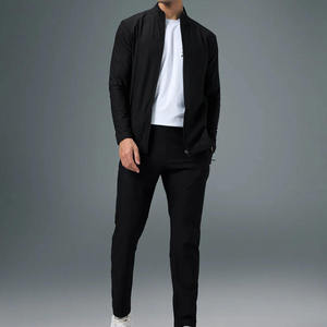 ชุดวอร์มโพลีเอสเตอร์สแปนเด็กซ์คุณภาพสูง ชุดกีฬาแบบเรียบง่ายสำหรับฤดูใบไม้ร่วง ชุดวอร์มผู้ชาย 2 ชิ้น - Product Image 2