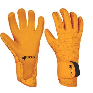 Gants de gardien de but professionnels de protection supérieure, paume avant en latex allemand de 4 mm, dos en sublimation, coupe hybride personnalisée - Product Image 5