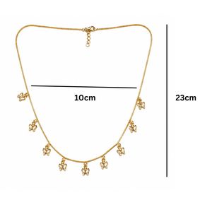 Collar con Colgante de Mariposa Chapado en Oro de 18K con Perla de Imitación y Circonita para Mujer - Product Image 4