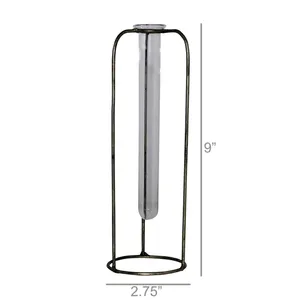 Handmade Metal Flower Vase Luxury Modern Home Accent for Dining <b>Table</b> <b>Console</b> <b>Table</b> Coffee <b>Table</b> Bedroom and Living Room Decor - Product Image 3