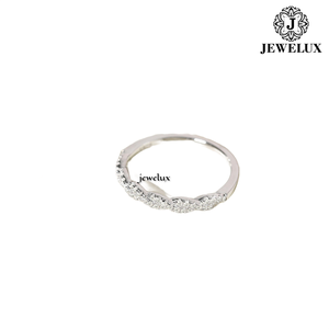แหวนเงินแท้ 925 ประดับไพลินทรงหยดน้ำสำหรับผู้หญิงจาก Jewelux ดีไซน์โรแมนติกจากอินเดีย - Product Image 2