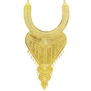 Joyería de Moda al por Mayor, Collares Pesados Estilo Dubái Turco, Chapados en Oro de 14K, 18K y 24K, Diseño Tradicional, Conjunto de Joyería Nupcial - Product Image 5