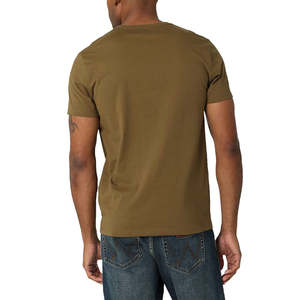 Camiseta de Cuello Redondo para Hombre, Color Marrón, 100% Algodón, Manga Corta, Informal, Básica, Personalizada, de Secado Rápido, 220g - Product Image 5