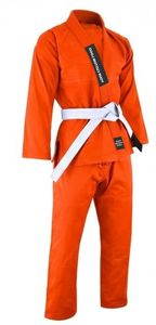 Uniformes de Jiu Jitsu Personalizados SPALL JP SPORTS al por Mayor, Traje de Kimono BJJ para Entrenamiento, 100% Algodón, Ligero, Nuevo Diseño, Naranja - Product Image 2