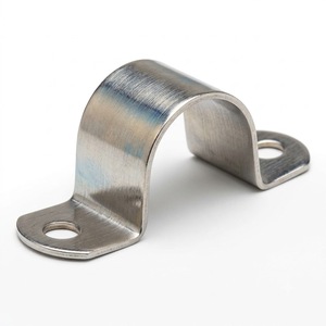 Collier de serrage en U avec écrou et rondelle, en acier robuste, fixation pour tuyaux, quincaillerie, supports de montage, réparations industrielles, raccords - Product Image 2