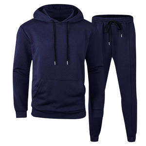 Conjunto de Sudadera con Capucha y Cremallera para Hombre, Color Beige, Corte Regular, Informal, Tejido de Punto, Spandex/Algodón, Transpirable, Ecológico, Estilo Urbano, Largo - Product Image 5