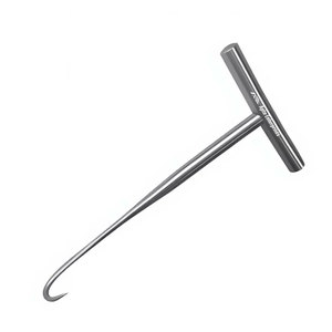 Crochet à os 8 pouces à pointe acérée de 20 mm, manche en T, instrument chirurgical orthopédique en acier inoxydable allemand, certifié CE, réutilisable - Product Image 3