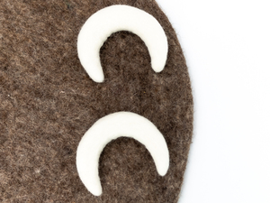 Guirnalda de Luna de Fieltro de Lana, Estilo Boho, Color Blanco, para Colgar en la Pared de la Habitación del Bebé: Comercio Justo Certificado y Hecho a Mano - Product Image 4