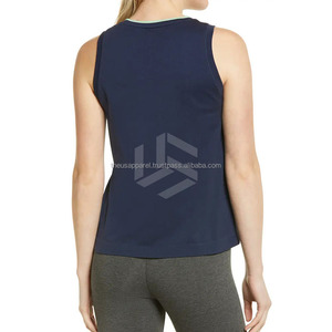 Sleeveless T Shirt Oem Private Label Gym Fitness <b>Womens</b> Tank <b>Tops</b> Plus Size White Sportswear OEM Service Customized Short Print - Product Image 2