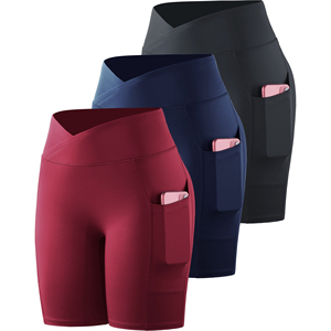 Shorts de compression athlétiques personnalisés pour femmes, haute performance en polyamide extensible, pour fitness, gym, course, entraînement, yoga, OEM, ODM, vente en gros - Product Image 4