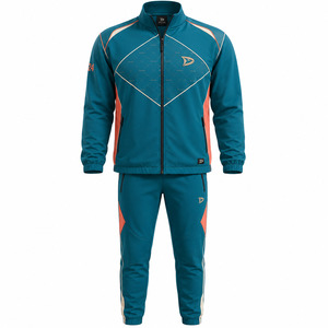 Ensemble de survêtement de baseball à fermeture éclair intégrale avec pantalon fuselé, uniforme d'entraînement pour équipe sportive - Product Image 1