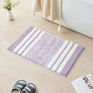 Tapis de bain rayé en coton 100% tufté, doux, absorbant, antidérapant, qualité hôtelière sur mesure OEM - Product Image 3