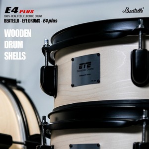 Batterie électronique pleine grandeur pour adultes, 5 fûts et 3 cymbales, enregistrement MIDI USB, coques en bois, peaux de fûts en mesh, batterie acoustique - Product Image 5