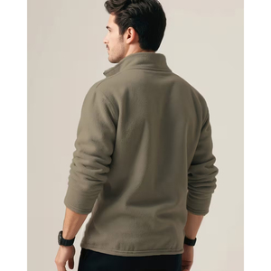 Men Heavy Cotton Polyester Half <b>Zip</b> Sweatshirt Oversized Casual Europe Streetwear Clothing - Product Image 6