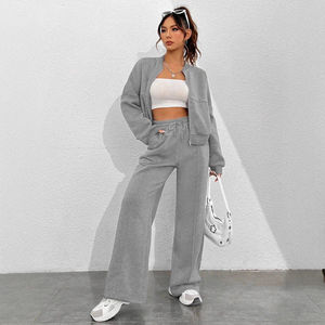 ชุดลำลองมีฮู้ดพิมพ์ลายแบบสบายๆ พร้อมเสื้อทรงหลวมสำหรับผู้หญิง ชุดเซ็ตเสื้อสเวตเชิ้ตและกางเกงจ็อกเกอร์เข้าชุด - Product Image 3