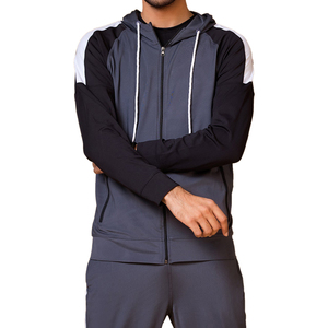 Ensemble de survêtement pour homme, coupe ajustée, séchage rapide, respirant, léger, couleurs et logo personnalisables, vêtements de course décontractés, survêtement de sport - Product Image 4