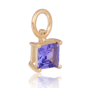New Designer Luxury Jewellery Tanzanite <b>Pendant</b> in 9K <b>Solid</b> <b>Gold</b> for Women Everyday Wear Indian Fine Jewelry - Product Image 2