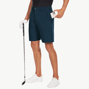 Wholesale Blank Casual Golf Polyester Men Shorts Custom Logo Quick Dry Breathable Moisture Wicking Workout Solid Color Shorts - Product Image 4