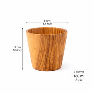 Taza de Madera de Acacia Estilo Bohemio Vintage OEM con Logotipo Personalizado, Ecológica, de Alta Calidad, Hecha en Vietnam - Regalo para Amantes del Vino - Product Image 1