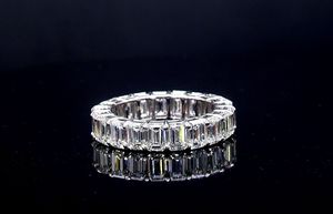 Wholesale 14k Gold Lab Grown Diamond Wedding <b>Eternity</b> <b>Ring</b> IGI Certified Emerald Cut Luxury Engagement Band Anniversary Party - Product Image 3