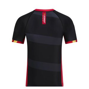 เสื้อรัดกล้ามเนื้อพิมพ์ลายแบบระเหิดสำหรับผู้ชายและผู้หญิง ปี 2023 ผลิตตามแบบ OEM ผ้าสแปนเด็กซ์/โพลีเอสเตอร์ ระบายอากาศได้ดี น้ำหนักเบา เหมาะสำหรับกีฬา MMA และฟิตเนส - Product Image 1