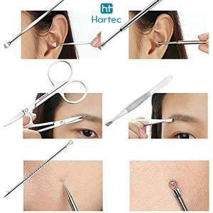 Juego de 17 piezas de buena calidad, producto de la zona alta, para uso en salón, para mujeres, juego profesional de manicura y pedicura de acero inoxidable. - Product Image 4