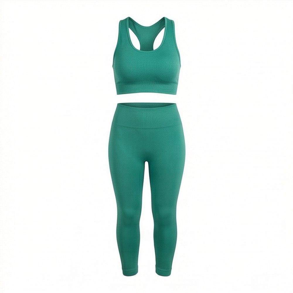 Custom Logo Quick Dry Outdoor Yoga Wear Set Off Shoulder Top Leggings Gym Fitness Clothes Womens Activewear Wholesale