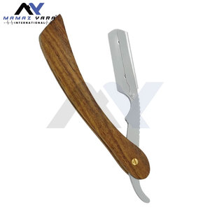 Professional Barber Razor Folding Straight Razor Single <b>Edge</b> Blade Swing Lock Wooden Handle Premium Barber Shaving <b>Tool</b> - Product Image 2