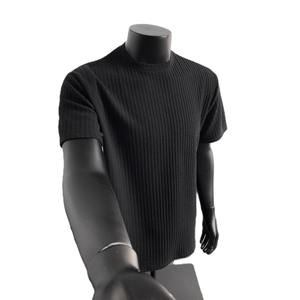 T-shirt en polyester 180g pour homme, broderie de logo personnalisée, respirant, tissu extensible, col rond, pour un usage quotidien, idéal pour l'été - Product Image 3