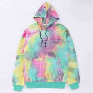 Sudadera con Capucha para Hombre, 100% Algodón, Tie Dye, Corte Regular, Tejido de Punto, Secado Rápido, para Otoño, Estilo Urbano - Product Image 6