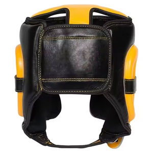 Protège-tête de boxe unisexe avec double fermeture à boucle, imperméable, durable, confortable, protection Taekwondo, en cuir, service OEM - Product Image 3