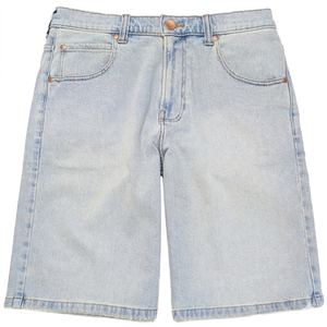 Men's Mid Waist Denim Bermuda Shorts Solid Color Cotton Washed Casual Style <b>Button</b> <b>Fly</b> Woven Material - Product Image 6