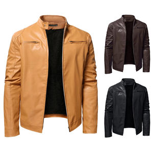 Veste de moto pour homme en cuir PU, veste en cuir véritable de haute qualité, épaisse et tendance pour l'hiver, fabrication de qualité supérieure - Product Image 6