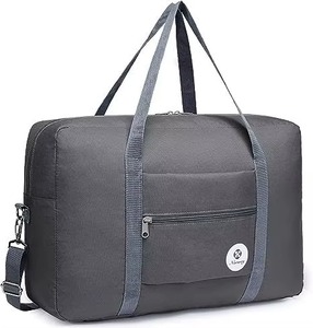 Bolsa de Viaje Personalizada para Aerolíneas OEM con Logotipo Personalizado, Bolsa de Gimnasio para Fin de Semana, Equipaje de Mano Debajo del Asiento, Bolsillo Impermeable, Cierre de Cremallera de Nailon - Product Image 4