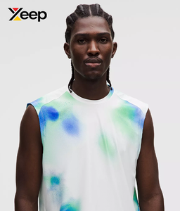 เสื้อกล้ามออกกำลังกายผู้ชาย XEEP รุ่น XC-GTT-51 ระบายอากาศได้ดี แห้งเร็ว พิมพ์ลายแบบ Heat-Transfer ผ้าถัก 100% คอตตอน คอกลม สีพื้น - Product Image 2