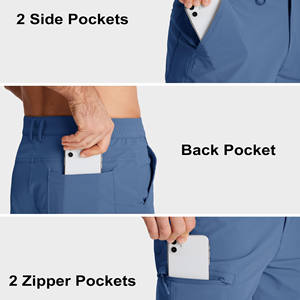 กางเกงขาสั้นเดินป่าสำหรับผู้ชายไซส์ใหญ่ แห้งเร็ว น้ำหนักเบา ระบายอากาศได้ดี เหมาะสำหรับเดินป่า เทรคกิ้ง ออกกำลังกาย เล่นกีฬา สั่งตัดได้ - Product Image 4