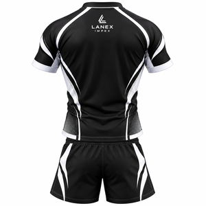 Custom <b>Rugby</b> Uniform Set for Men Sublimated <b>Rugby</b> Jersey & <b>Shorts</b> Professional Team Sportswear Wholesale Manufacture OEM Service - Product Image 3