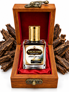 Huiles Aloura, huile d'agarwood du Nagaland de luxe, naturelle, biologique, 100% pure, distillée à la vapeur, flacon carré, parfum terrestre - Product Image 5