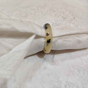 Personnalisé Élégant Résine Mariage Serviette Anneaux De Luxe Moderne Unique Élégant Vintage Fantaisie À La Main Personnalisé Corne Lumineuse Couleur - Product Image 1