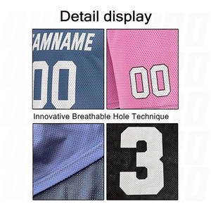 Uniforme de Baloncesto Estampado de Alta Calidad en Rosa, Marrón y Azul, Sublimación, Secado Rápido, Poliéster, Conjunto Personalizado de Camiseta y Pantalones Cortos - Product Image 4