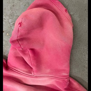 Fabricant de sweats à capuche personnalisés avec logo, broderie vieillie, délavage vintage, délavage à l'acide, coupe ample et carrée, MOQ 10, Fournisseur - Product Image 2