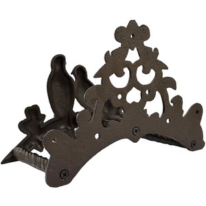 Support décoratif en métal robuste pour tuyau d'arrosage, organisateur extérieur pour tuyau d'eau, solution de rangement pour tuyau d'arrosage, support de patio - Product Image 3